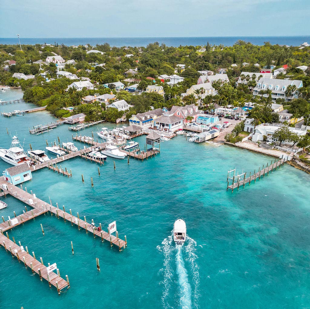 Harbour Island Valentine's Marina Aerial View