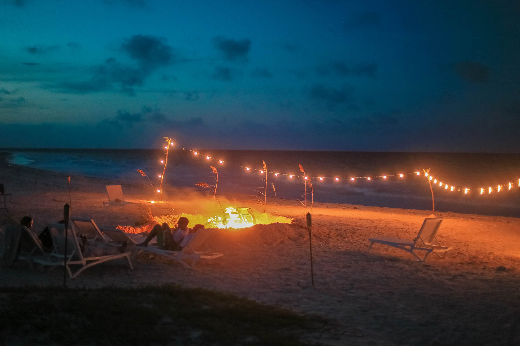 Bonfire on Harbour Island Beach