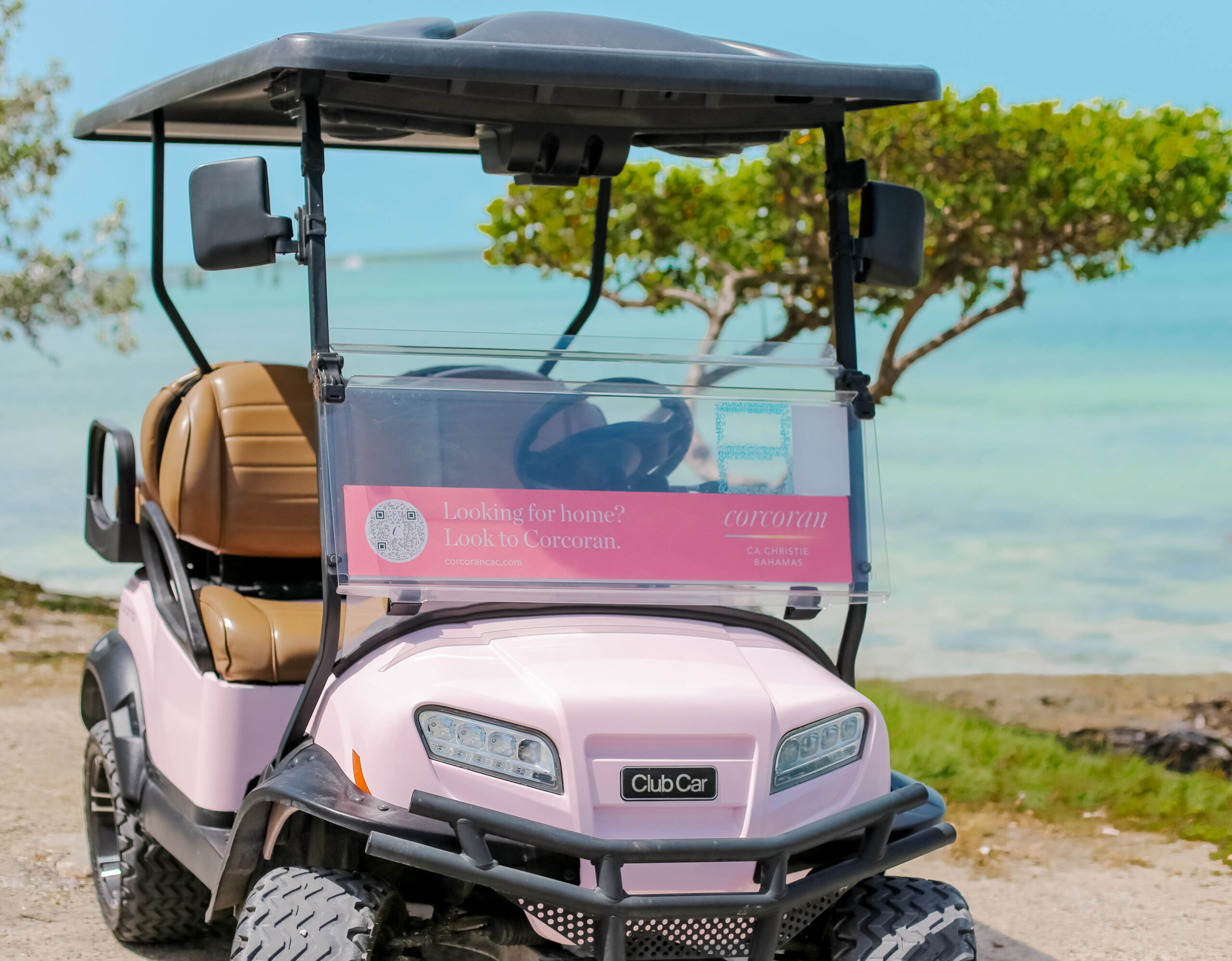 Luxury Four Seater Cart Rental Front View